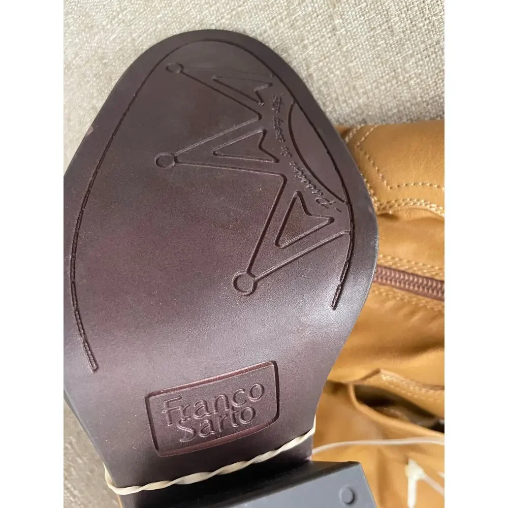 Franco Sarto L-Glenice 2 Knee High Women's Boot Camel Tan Size 7.5 Med, S75
